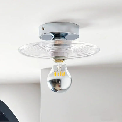 DecorBites™ Glass LED Ceiling Lamp Iron Base Nordic Modern Simple Design