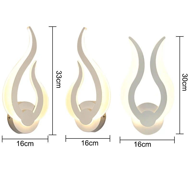 DecorBites™ Acrylic LED Wall Light Modern Creative Background Sconce for Home Living Room Bedroom