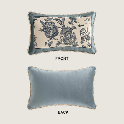Decorbites™ Delft-Blau Toile de Jouy Kissenbezüge - Vintage Französischer Stil für Hausdekoration