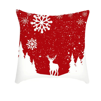 DecorBites™ Christmas Cushion Cover 45x45cm Xmas Pillowcase for Sofa - Happy New Year 2023