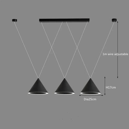 DecorBites™ LED Pendant Lamp: Minimalist Kitchen Island Hanging Light for Living Room & Dining Table