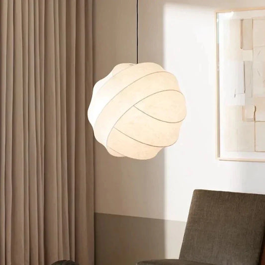 DecorBites™ Janpanses Silk Ball Pendant Light - Stylish Pholc Turner Pendant Lamp for Home Decor