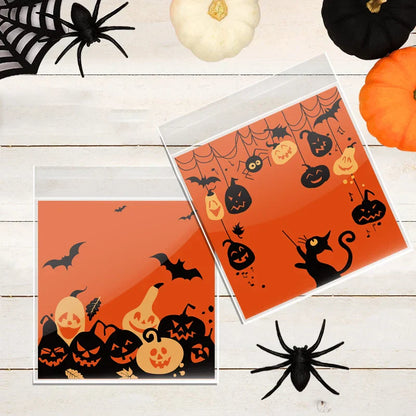 DecorBites™ Halloween Biscuits Packaging Bags 100PCS - Kitchen Pastry Decoration Essentials