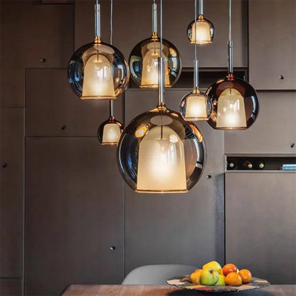 DecorBites™ Designer Glass Chandelier Pendant Light for Dining Room Kitchen Loft Home Decor