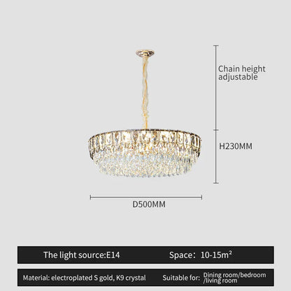 DecorBites™ Crystal Chandelier: Modern Luxury Lighting for Home, Hotel, Restaurant