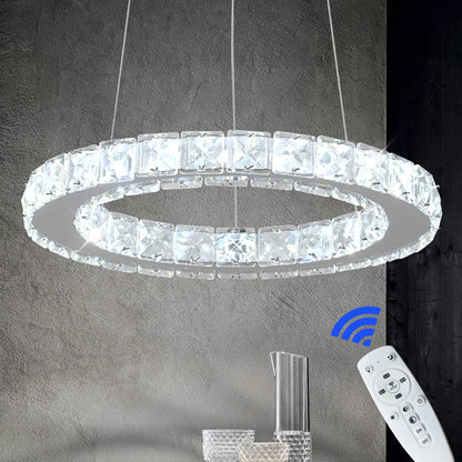 Lámpara colgante LED de cristal DecorBites™ para decoración del hogar - Accesorio de arte moderno