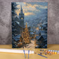 Snow Town Number Drawing Painting By Numbers Christmas Frameless Acrylic Paint Kits Picture For Bedroom Wall Decoration