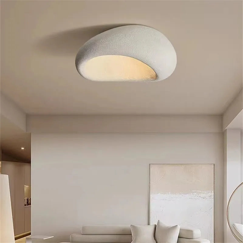 DecorBites™ Khmara E27 Ceiling Light: Nordic Wabi Sabi Art for Home Living Room Décor
