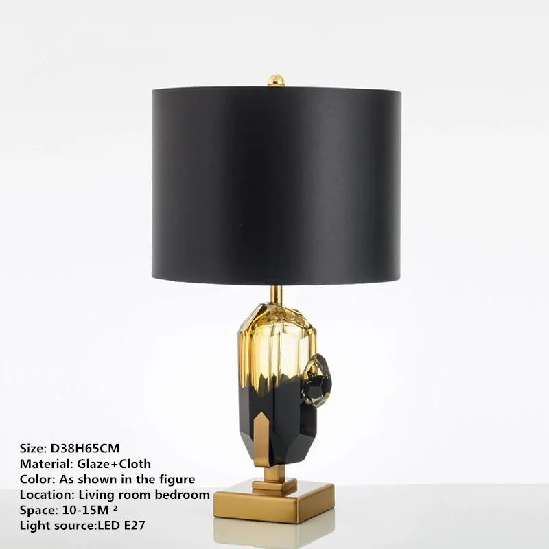 Decorbites™ Glas-Tischleuchte - Nordisches modernes Design für Wohnzimmer, Schlafzimmer, Hotel