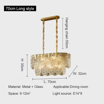 DecorBites™ Elegant Crystal Chandelier for Living Room, Restaurant, and Bedroom Lighting