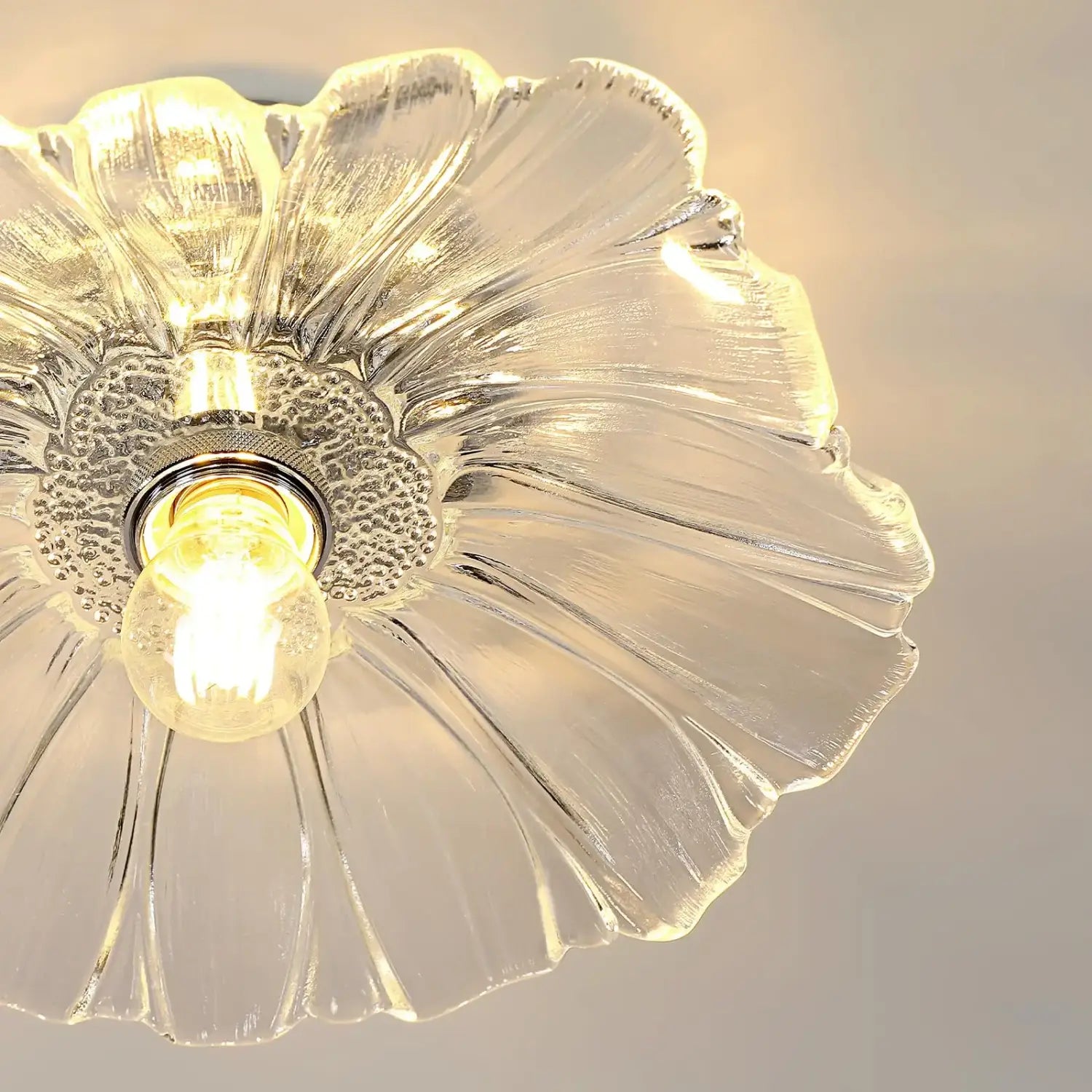 Decorbites™ Moderner Blumen-Kronleuchter - Vintage-Glas-Schirm