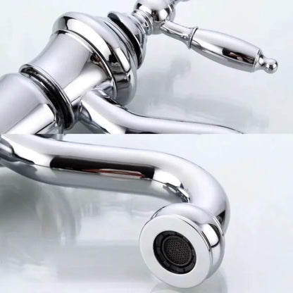 Wash-basin Faucet Black/Silver Brass Fashion Bathroom Large Bend Mouth Type Single Handle Faucet Sink Cold Hot Water Mixer Taps