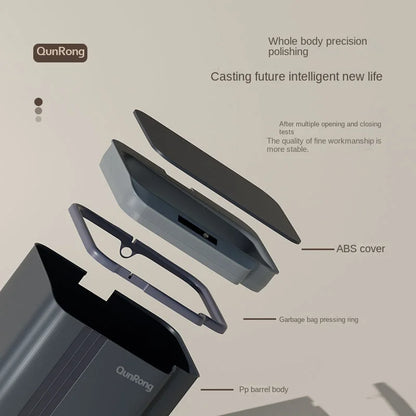 سلة المهملات الذكية DecorBites™ سعة 20 لترًا مزودة بمستشعر: دلو قمامة فاخر للمطبخ والحمام والمرحاض