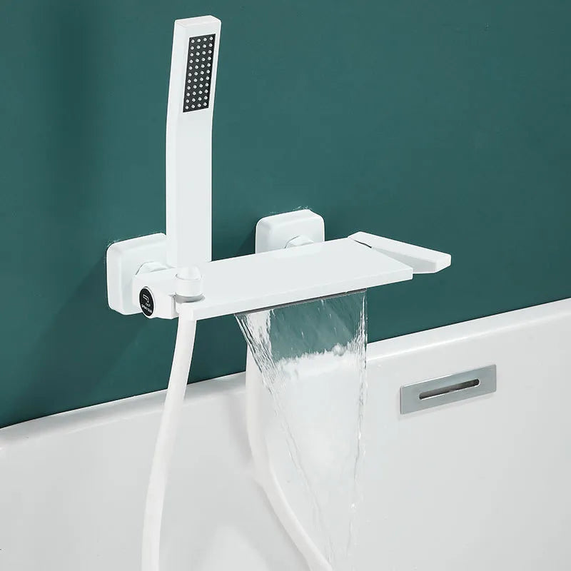 DecorBites™ Gray Wall Mounted Waterfall Faucet Set for Bath and Shower