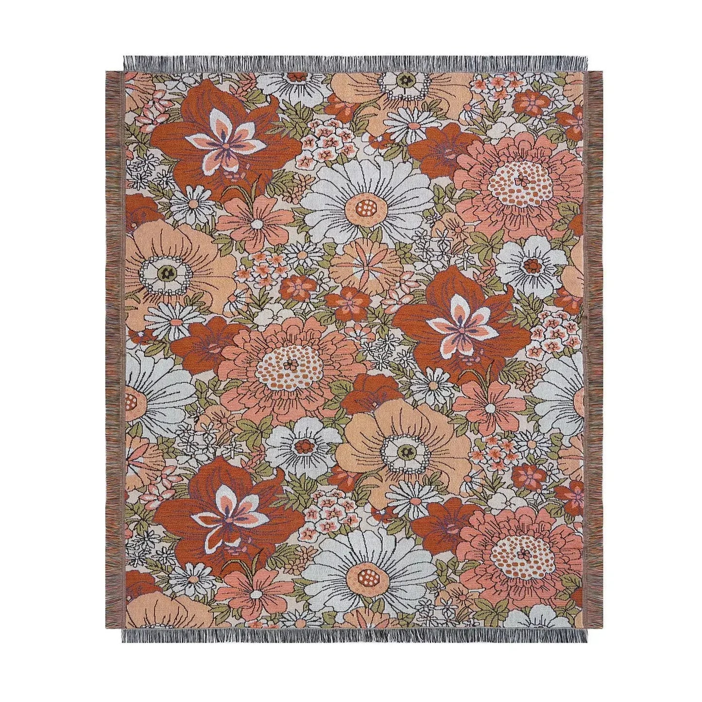 DecorBites™ Bohemian Floral Leisure Blanket