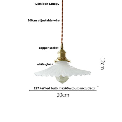 DecorBites™ Green Glass LED Pendant Lights, Adjustable Nordic Modern Hang Lamp for Bedroom, Kitchen, Hotel