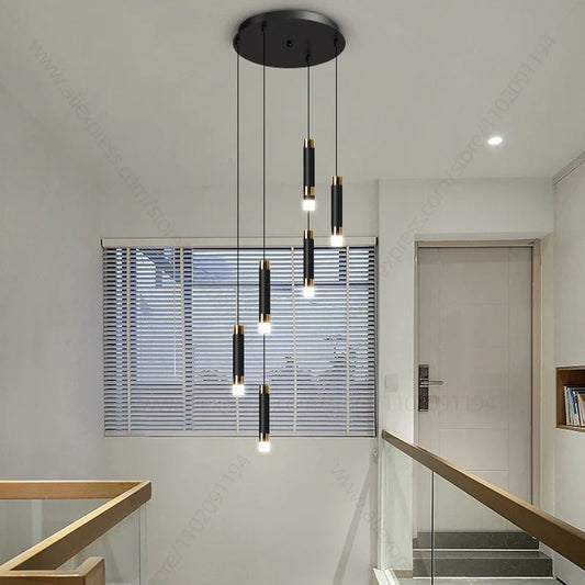 DecorBites™ LED Chandelier: Modern Nordic Acrylic Luxury Lighting for Home Decor