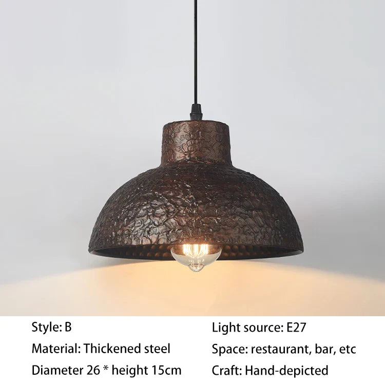 White Vintage Pendant Light For Kitchen Dining