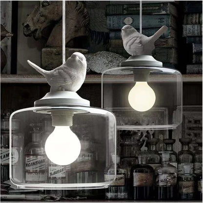 DecorBites™ Bird LED Glass Chandeliers - Modern Creative Restaurant Ceiling Lights