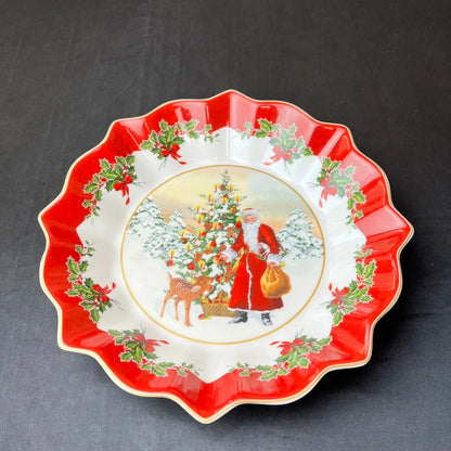 DecorBites™ Christmas Dinnerware Set: Plates, Tray, Mugs, Bowls, and Dishes