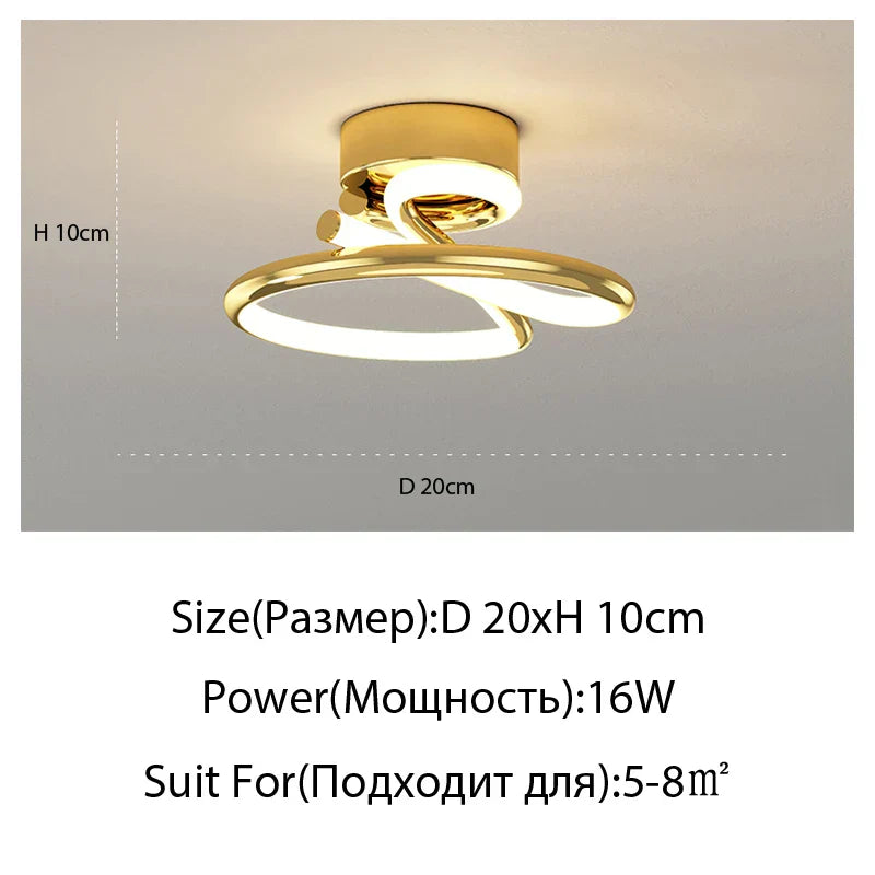 DecorBites™ Heart Line LED Chandelier for Bedroom and Living Room