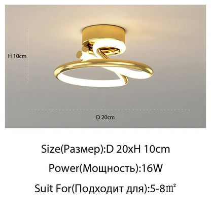 DecorBites™ Heart Line LED Chandelier for Bedroom and Living Room