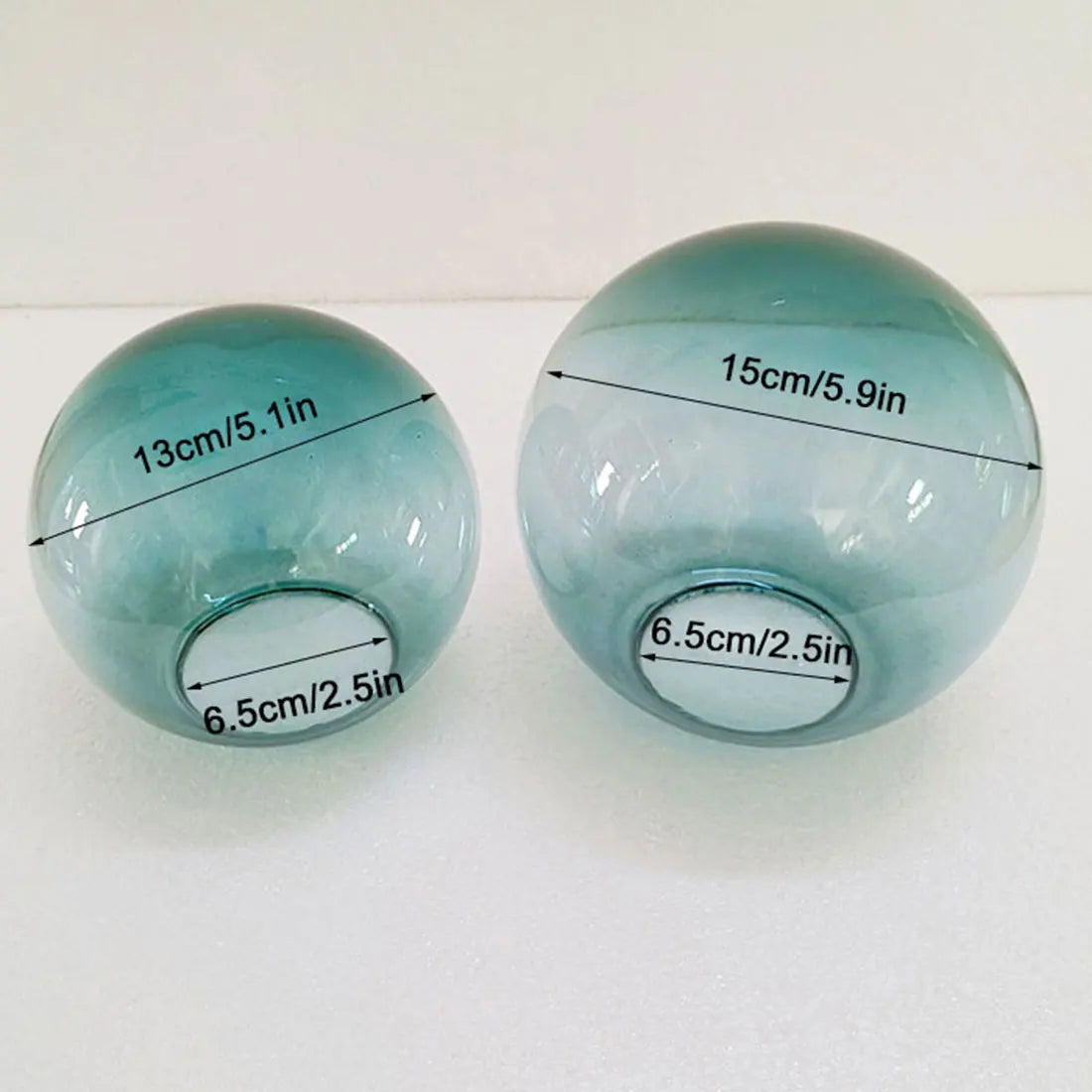 DecorBites™ Glass Shade Replacement for Magic Bean Lighting, 7cm Opening, Smoke Grey Amber Cognac