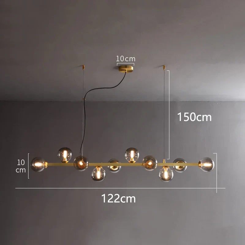 Matte Black Nordic Chandelier