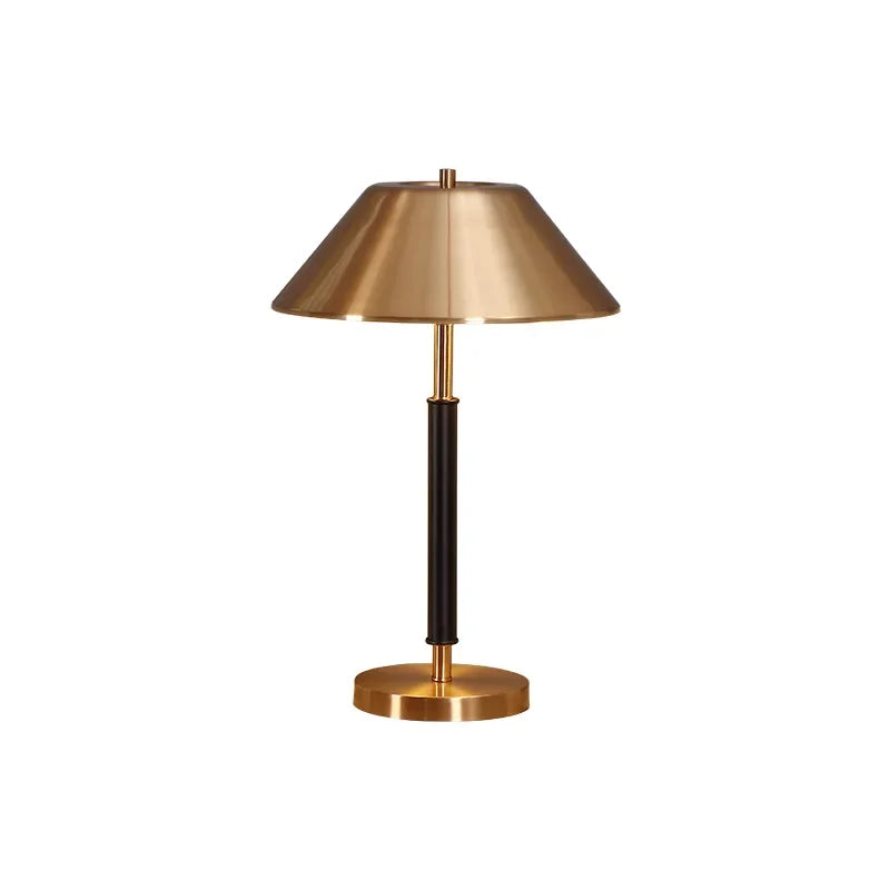 DecorBites™ Copper Table Lamp with LED Bulb, Stylish Desk Light for Bedroom & Living Room