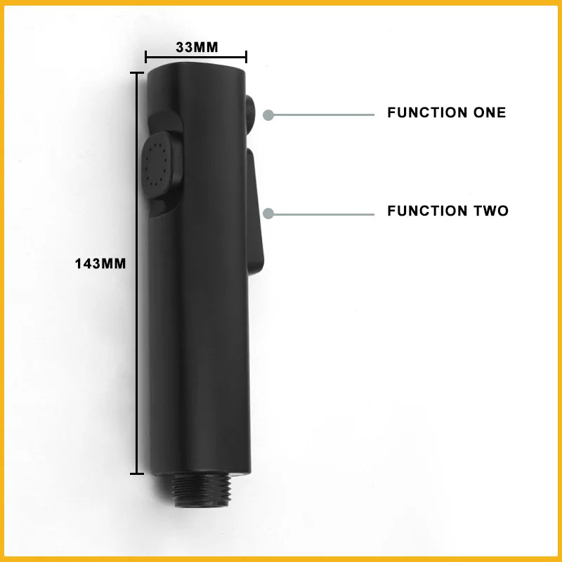 DecorBites™ Brass Bidet Faucet Set Dual Function Shattaf Sprayer Gold Sanitary Shower