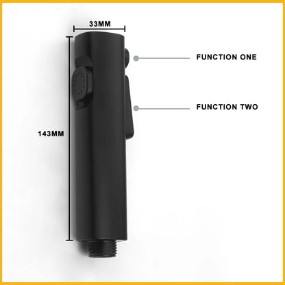 DecorBites™ Brass Bidet Faucet Set Dual Function Shattaf Sprayer Gold Sanitary Shower