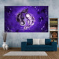 Decobites Cosmic Yin Yang Mandala Tapestry Wall Decor for Bedroom and Living Room