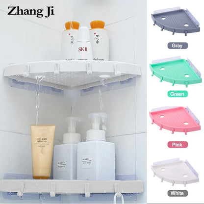 DecorBites™ Bathroom Shelf Organizer Caddy Plastic Wall Holder Storage for Shower Essentials