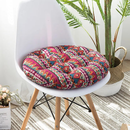 DecorBites™ Bohemian Mandala Meditation Cushion Pouf for Living Room, Kids & Adults