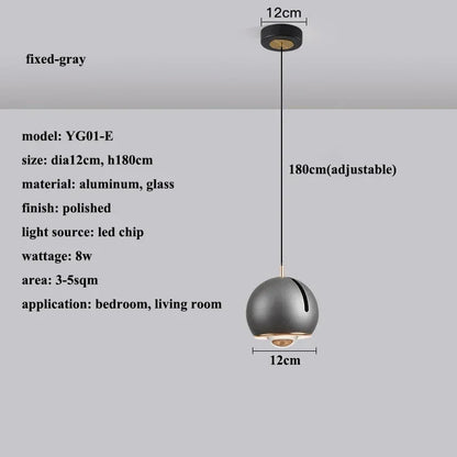 DecorBites™ Adjustable Angle LED Pendant Light: Modern Stretchable Chandelier for Home Decor