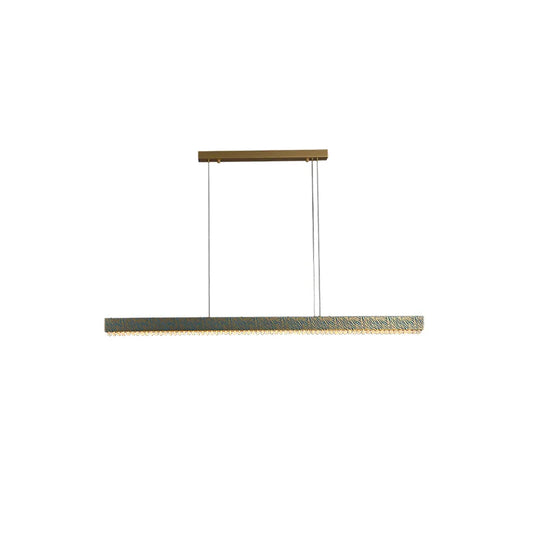 DecorBites™ Blue Copper Crystal LED Ceiling Chandelier for Dinning Room