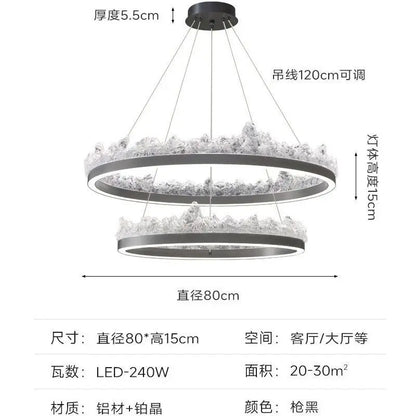 DecorBites™ Iceberg Open Kitchen Pendant Light - Terrace Dining Table Bar Island Design