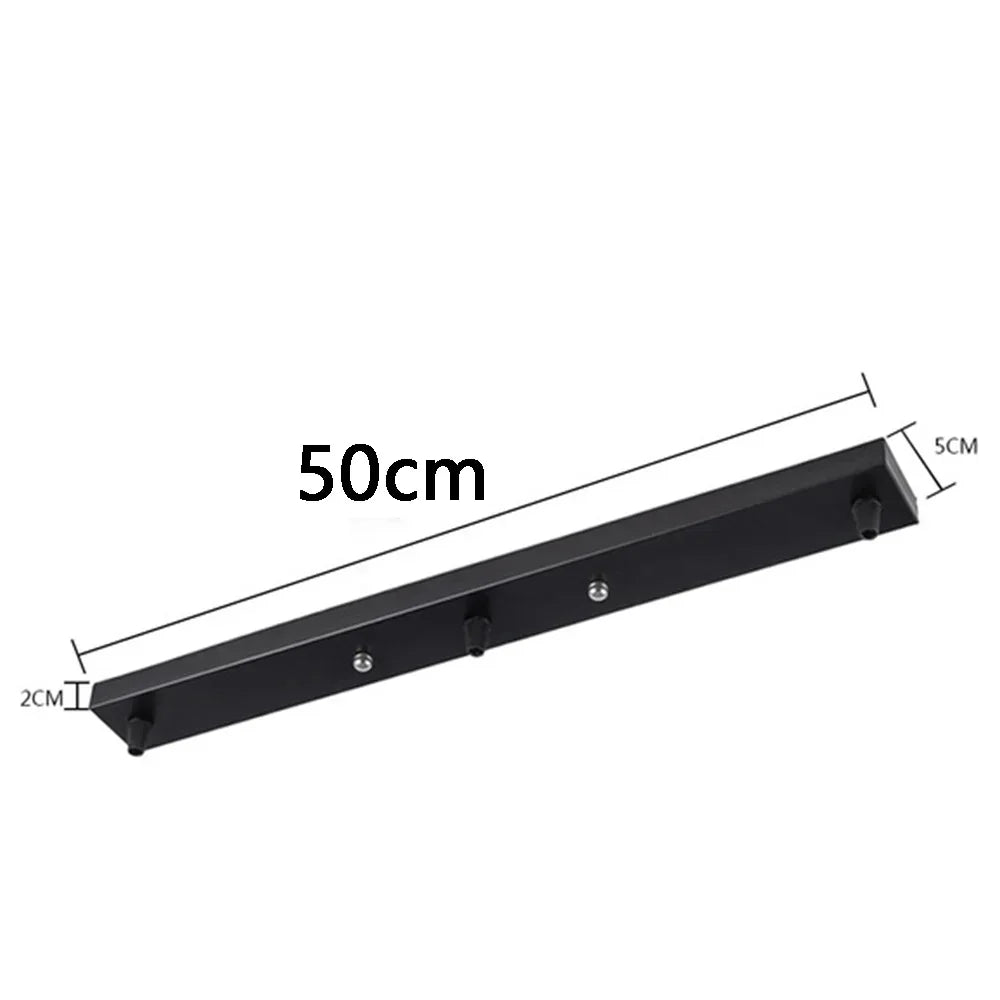 DecorBites™ Ceiling-Mounted Base Canopy Plate Chandelier Pendant Light 3 Heads Lighting