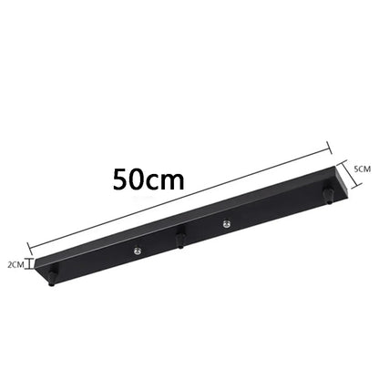 DecorBites™ Ceiling-Mounted Base Canopy Plate Chandelier Pendant Light 3 Heads Lighting