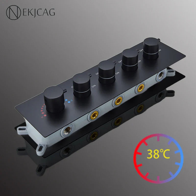 DecorBites™ Brass Thermostatic Faucet Mixer for Bathroom Shower and Kitchen Tap