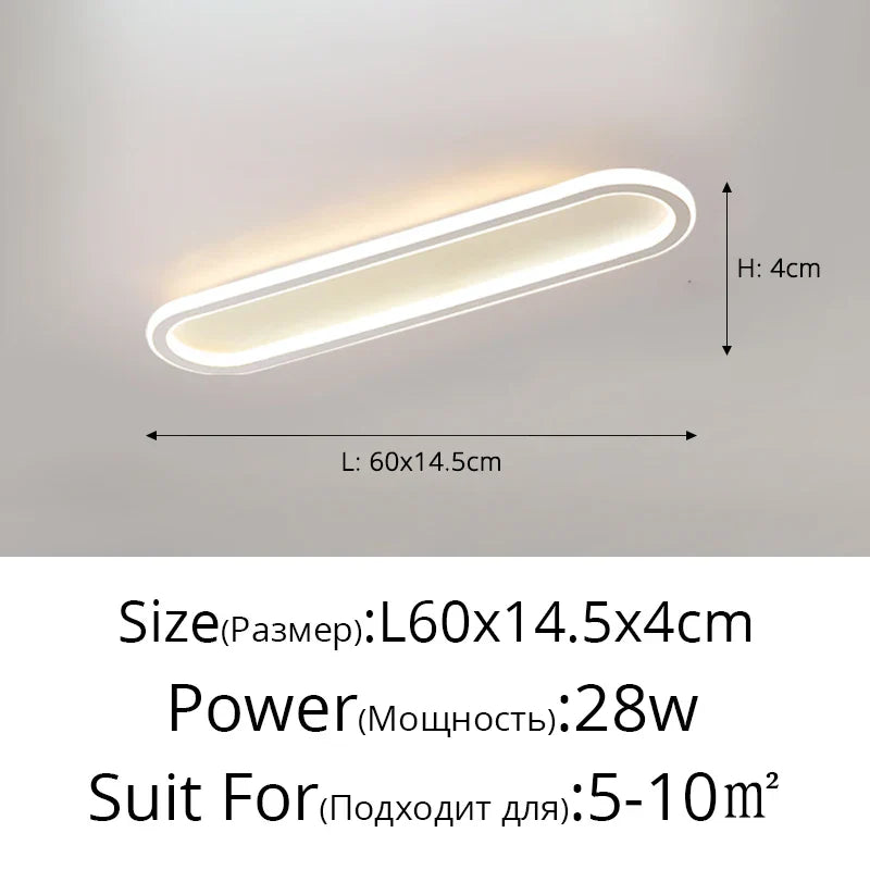 DecorBites™ LED Strip Ceiling Lights for Bedroom Hallway Living Room Decor