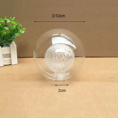 DecorBites™ Glass Shade Cover Replacement with 2cm Fitter Opening for Globe D8cm-D25cm Sizes