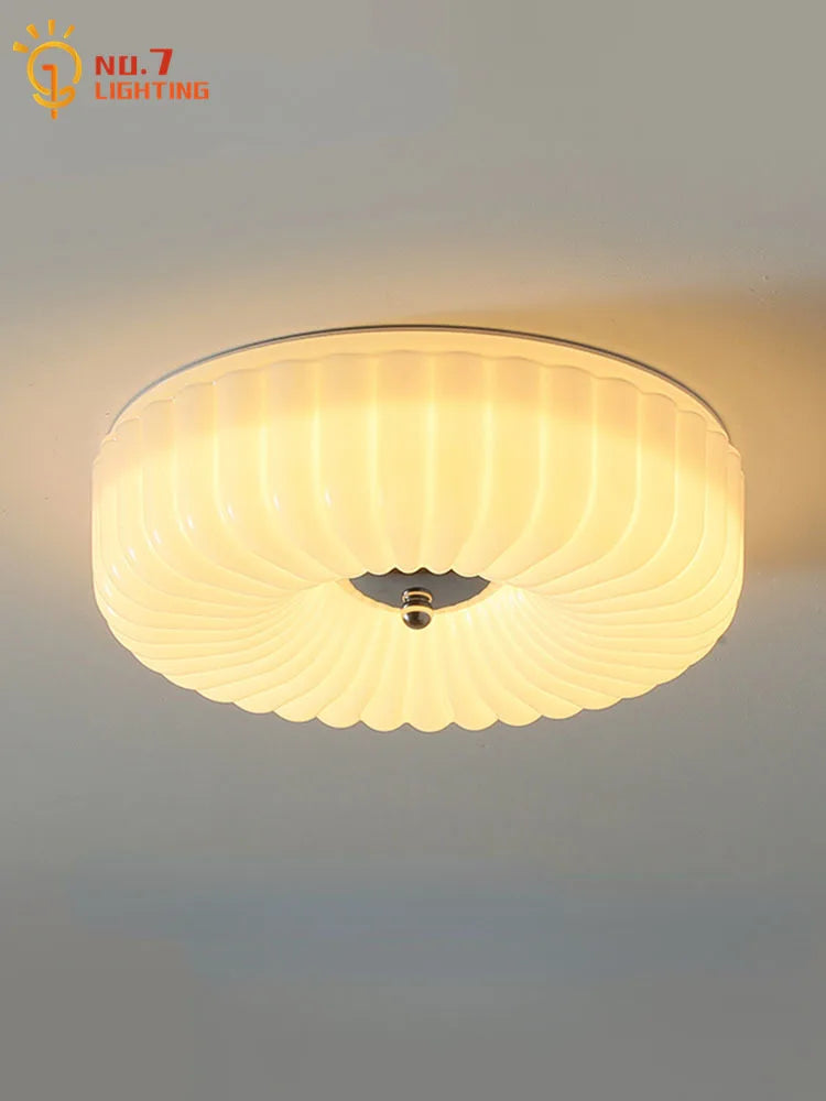 Decorbites™ Cremeglas-Wind-Deckenleuchte Vintage-Design Mittelalterliche Hängelampe