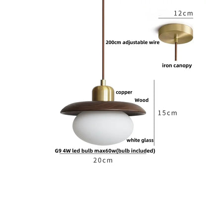 DecorBites™ Green LED Glass Pendant Lamp for Modern Décor & Ambiance