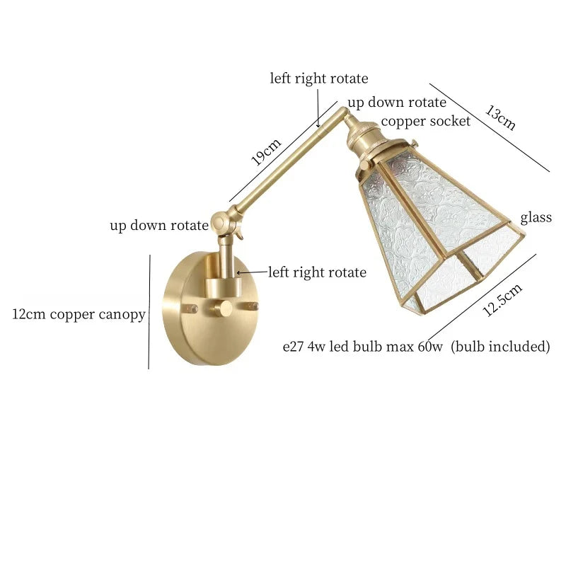 DecorBites™ Clear Glass LED Wall Sconce Switch Light - Nordic Minimalism Design