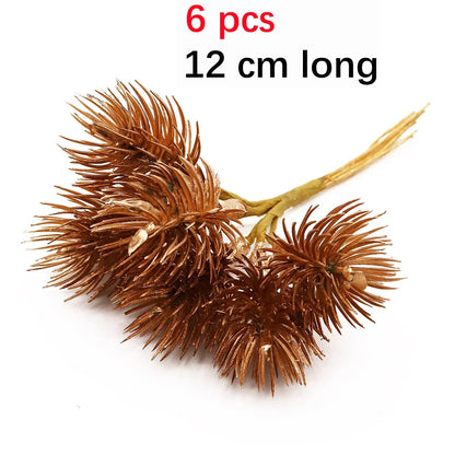 DecorBites™ Gold Hybrid Flower Cherry Stamen Berries Bundle for DIY Decor