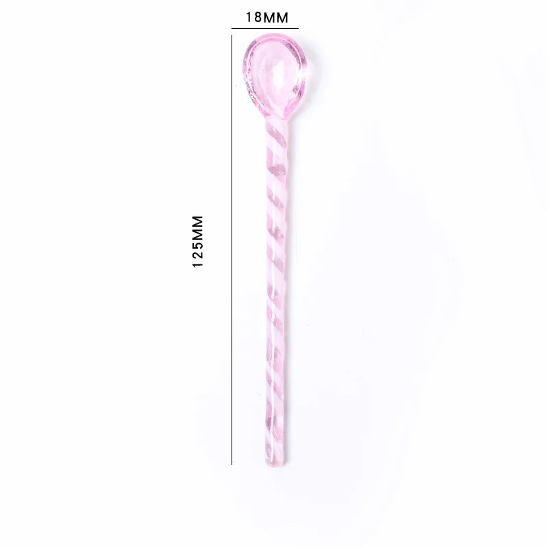 DecorBites™ Colorful Glass Stirring Spoon Set