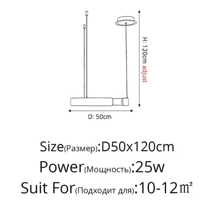 DecorBites™ LED Chandelier: Modern Indoor Lighting for Bedroom, Living Room, Study Hall