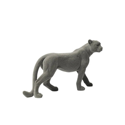DecorBites™ Leopard Flocking Sculpture Cheetah Pendant Home Decor Figurine