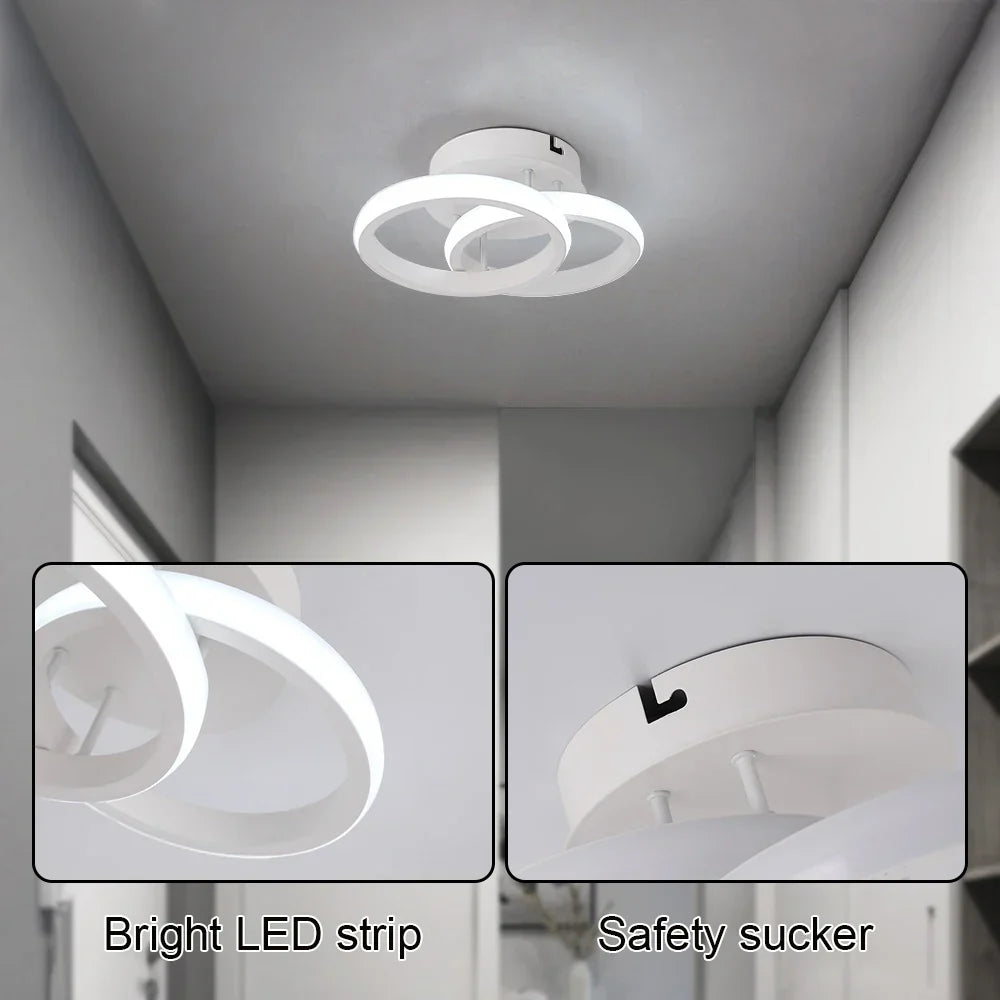 DecorBites™ Acrylic LED Ceiling Light: Modern Home Decor Lighting for Bedroom, Aisle, Balcony, Corridor